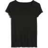 Short Ruffle Sleeve Ribbed T-Shirt - T-shirts - 