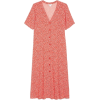 Short Sleeve Buttoned Dress - ワンピース・ドレス - 