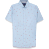 Short Sleeve Cotton Shirt with Flamingo - Рубашки - короткие - 