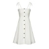 Short White Sun Dress - Kleider - 