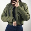 Short jacket jacket handsome zipper tool - 外套 - $39.99  ~ ¥267.95