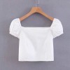 Short-sleeved square collar court style - 半袖衫/女式衬衫 - $25.99  ~ ¥174.14