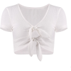 Short-sleeved umbilical T-shirt bow top - Srajce - kratke - $15.99  ~ 13.73€