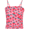 Short vest with strawberry camouflage print sling by fungus - Shirts - $19.99 