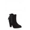 Side Gore Tassel Lace Up Booties - Boots - $19.99 