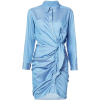 Sierra Chambray - Ruched mini dress - Obleke - $16.00  ~ 13.74€