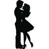 Silhouette couple - Pasovi - 