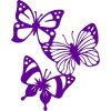 Silhouette - butterfly - Animales - 