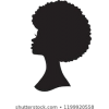 Silhouette of Woman with Afro - Ostalo - 