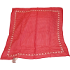 Silk Scarf Red and White Heart Design - Schals - $25.00  ~ 21.47€