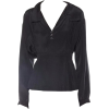 Silk pleated belted blouse c1910s - Camicie (lunghe) - 