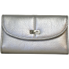 Silver Buxton Metallic Organizer Clutch Wallet - Bolsas com uma fivela - $29.99  ~ 25.76€