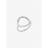 Silver-Tone Pave Ring - Obroči - $65.00  ~ 55.83€