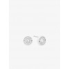 Silver-Tone Stud Earrings - Earrings - $75.00 