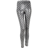 Silver Fish Scale Leggings - Leggins - 