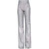 Silver Sequin Wide Leg Trousers - Capri hlače - 