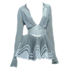 Silver belted dress - Obleke - 