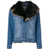 Simonetta Fur collar denim jacket - Jacket - coats - 