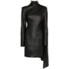 Situationist - Draped leather dress - Dresses - $1,297.00 