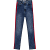 Skinny jeans with side stripes - Capri hlače - 
