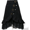 Skirt with buckles - スカート - 