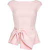 Sleeveless Large Bow Top by Safiyaa - Camisas - 