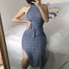 Sleeveless Sleeveless Slim Dress Maxi Dress - sukienki - $19.99  ~ 17.17€