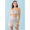 Sleeveless Strappy Crop Top & High Waist Wrap Hem Mini Skirt Set - Obleke - $34.65  ~ 29.76€