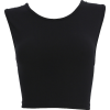 Sleeveless t-shirt eyelet strapless back - Maglie - $15.99  ~ 13.73€