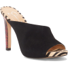 Slide Sandal, Main, color, BLACK SUEDE R - Zapatos clásicos - 
