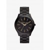 Slim Runway Black Stainless Steel Watch - Watches - $195.00 