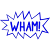 wham text cloud - イラスト用文字 - 