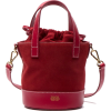 Small Bucket Bag Suede Vachetta Red - Carteras - 