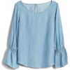 Smock Bell Sleeve Top in TENCEL™ - Camisas manga larga - 