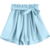 Smocked Belted High Waisted Shorts - Брюки - короткие - 