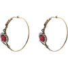 Snake and crystal-embellished earrings - Brincos - 