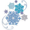 Snowflake Embroidery Element - Illustrazioni - 