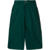 Société Anonyme long dark green pleated  - pantaloncini - 