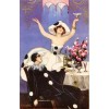 SofiaChiostri (1898-1945) harlequin card - Illustrazioni - 