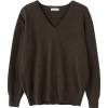 Soft Cashmere V-neck Knit - Swetry - 