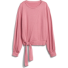 Softspun Pullover Sweater with Tie-Hem - Long sleeves t-shirts - 