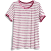 Softspun Velvet-Trim Stripe Crewneck T-S - Shirts - kurz - 