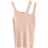 Solid Color Sleeveless Slim Knit Camisol - Košulje - kratke - $25.99  ~ 165,10kn