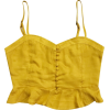 Solid color sling ruffled tube top vest - Koszule - krótkie - $25.99  ~ 22.32€