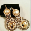 Soutache earrings made of authentic butt - Brincos - 