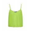 Spaghetti Strap Tank Top Bubble Hem Cami in A Lightweight Sheer Fabric Fully Lined Pull On Style - Camisas - $12.99  ~ 11.16€