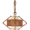 Spanish Modernist rattan pendant 1950s - Oświetlenie - 