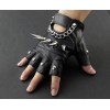 Spiked Knuckle Leather Gloves - Handschuhe - $28.00  ~ 24.05€