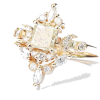 Square Princess Cut Diamond Unique Engag - Rings - 
