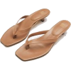 Square Toed Flip Flop Heels - Klasične cipele - 